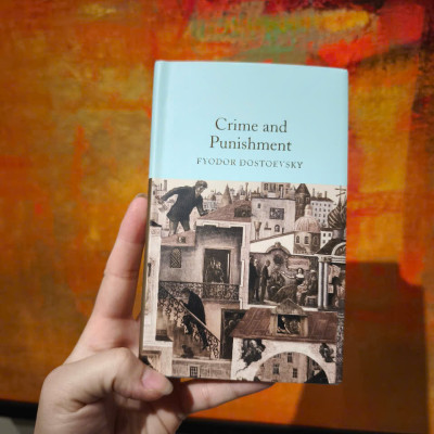 Sách - Crime and Punishment by Fyodor Dostoevsky: 96 - Nhập khẩu UK, bìa cứng, khổ pocket dát vàng
