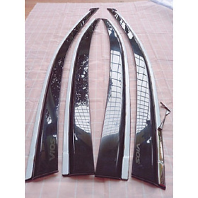 Vè che mưa vios 2019-2022 chỉ mạ Inox cao cấp, có vi deo rivew sản phẩm