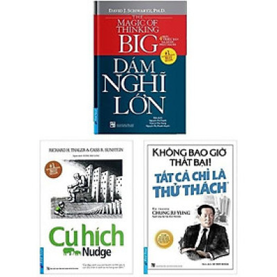 Sách - Combo Dám nghĩ lớn+ Cú hích + Tất cả là thử thách - First News