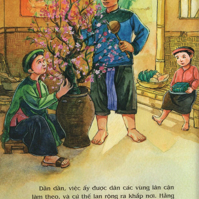 Tranh Truyện Dân Gian Việt Nam: Sự Tích Hoa Đào, Hoa Mai