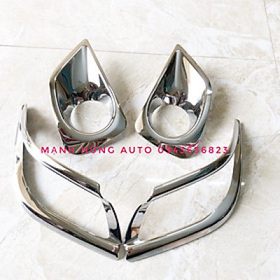 ỐP CHÓA ĐÈN TRƯỚC, SAU VIOS 2015-2016-2017-2018 MẠ CROM