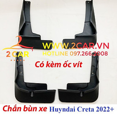 Chắn bùn nhựa dẻo xe Huyndai Creta 2022 2023 - có kèm theo ốc vít ( giá cả bộ)