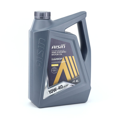 Dầu Nhớt Bán Tổng Hợp AISIN Econtech+ SP 10W40 4 Lít ESSNP1044P - Nhập Khẩu Chính Hãng