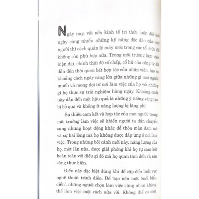 Kinh Doanh Như Trình Diễn Nghệ Thuật, Lãnh Đạo Như Đạo Diễn Sân Khấu