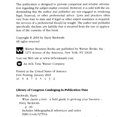 What Clients Love : A Field Guide to Growning Your Business