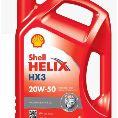 Nhớt xe ô tô cao cấp Shell Helix HX3 20W50 4L
