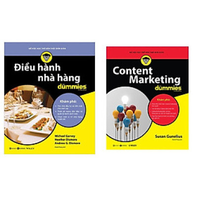 Combo 2Q: Điều Hành Nhà Hàng For Dummies + Content Marketing For Dummies