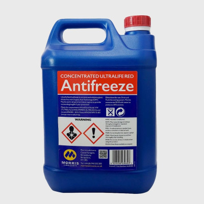 Nước Làm Mát Đỏ Cao Cấp Cho Động Cơ Xăng - Morris Lubricants Ultralife Red Longlife / Can 5L