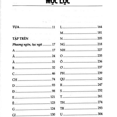 Tục Ngữ Phong Dao - Bìa Cứng