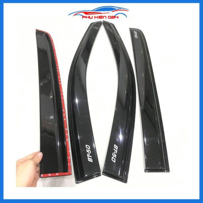 Vè che mưa ô tô Bt50 Bt-50 2022-2023-2024 vè đen, nhựa ABS cao cấp chắn mưa, cản bụi, trang trí xe hơi