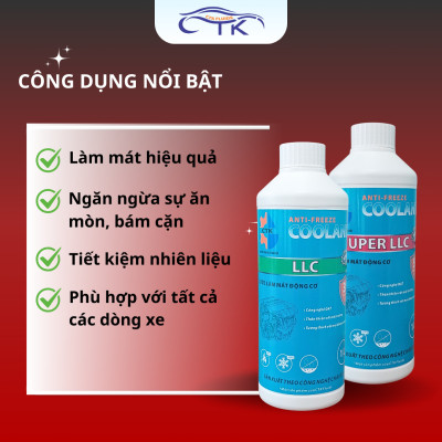 Nước Làm Mát Động Cơ Ô Tô CTK Chính Hãng Chất Lượng Cao, Khuyến Nghị Dùng Cho Cả Xe Điện, Giúp Bảo Vệ Động Cơ Lâu Dài