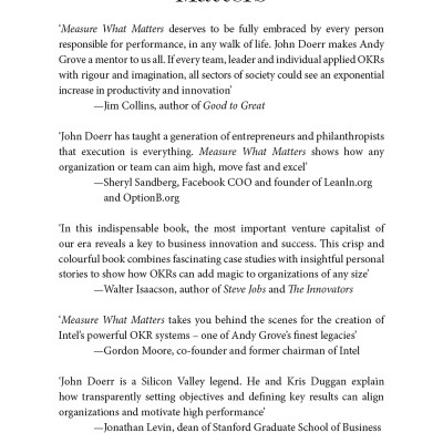 Measure What Matters: How Google, Bono, And The Gates Foundation Rock The World With OKRs