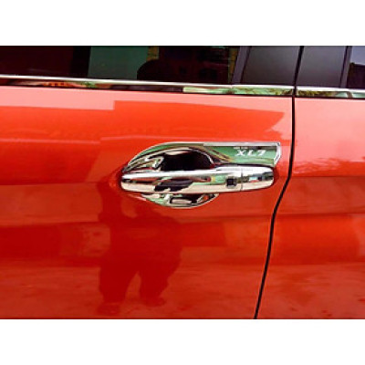 Ốp Tay Nắm, Hõm Cửa Xe Dành Cho Suzuki Xl7 2020-2021 Mạ Crom, Full bộ ốp tay hõm cửa xe ô tô mạ crom