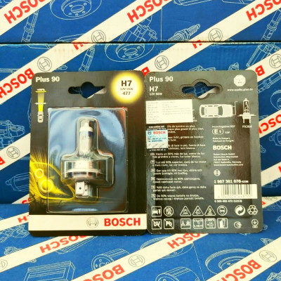 Bóng Đèn Tăng Sáng Bosch H7 12V 55W Plus +90% (Vỉ 1 Bóng)