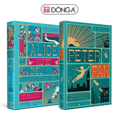 Sách - Combo 2 Cuốn: Peter Pan + Alice ở Xứ Sở Diệu Kì Và Alice ở Xứ Sở Trong Gương - Đông A