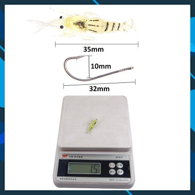  Bộ 10 mồi câu cá giả hình tôm có kèm lưỡi câu siêu nhậy_ LURE _38 