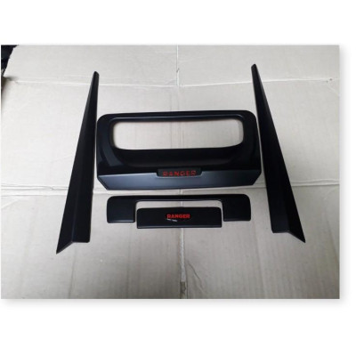 Ốp Tay + hõm cốp xe dành cho Ranger  màu đen  đời 2016-2019