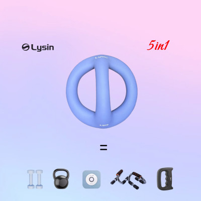 Lysin - quả tạ nữ, tạ ấm, tạ bình vôi khối lượng 1.25kg 2.5kg 4.5kg bằng sắt bọc cao su nhám chống trượt thiết kế hình tròn có tay cầm giữa gọn nhẹ kiểu dáng độc đáo rèn luyện sức khỏe, tập luyện đẹp dáng tạ tay tập cơ tay.