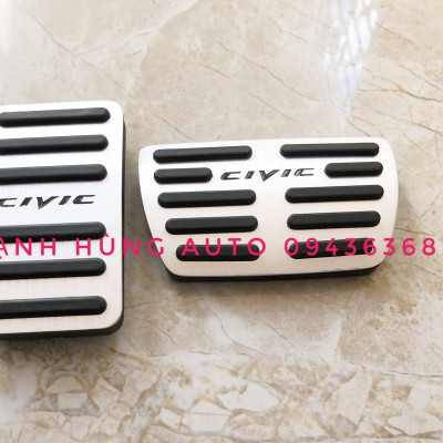 Bộ ốp bọc chân ga, chân phanh cho xe Honda Civic 2016-2021