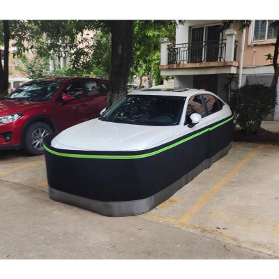 Quây Chống Chuột Ô Tô Hàng Loại Tốt, Chân Inox304, Dày Dặn Dải Phản Quang Xanh