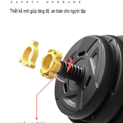 Bộ Tạ Tay Đa Năng Điều Chỉnh 40kg Thiết Kế Mới Chính Hãng Đại Nam Sport + Tặng Găng Tay Tập Tạ