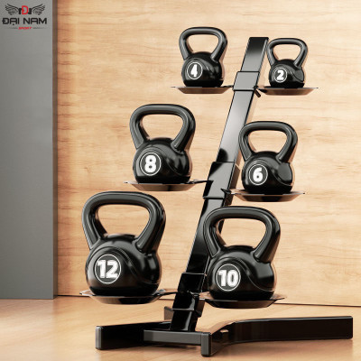 Tạ Bình Vôi,Tạ Ấm 6kg Bê Tông Bọc Nhựa PE Cao Cấp Chính Hãng Đại Nam Sport