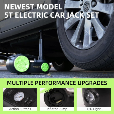 Quà Tặng Kèm - Bộ nâng kích gầm điện, kiêm máy bơm lốp và máy siết ốc ô tô đa năng 3 trong 1. Thương hiệu Đức - ROGTZ, Bảng điều khiển kỹ thuật số cao cấp TY-004 - Hàng Chính Hãng