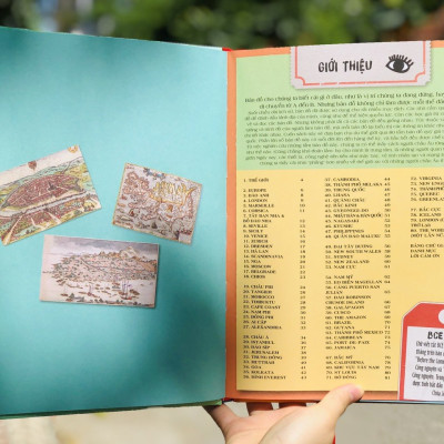 Sách Khám Phá - 80 Bản Đồ Vòng Quanh Thế Giới - Khám Phá Thế Giới Cùng Cuốn Bản Đồ Khổng Lồ, Gồm 52 Tấm Bản Đồ Minh Họa Sinh Động -  Á Châu Books, Bìa Cứng, In Màu