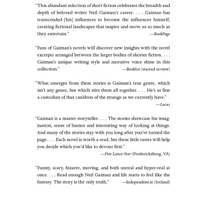 The Neil Gaiman Reader: Selected Fiction