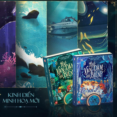 Sách - Tác Phẩm Kinh Điển Minh Họa Mới - Hai Vạn Dặm Dưới Biển - Combo 2 Tập - Đinh Tị Books