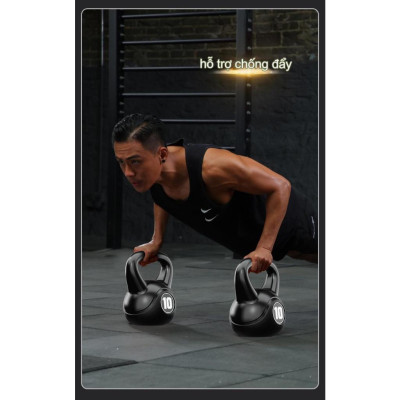 Tạ Bình Vôi 4kg, Tạ Quai Xách Vỏ Nhựa PE Bọc Bê Tông Chống Ồn,Mang đến cho bạn cơ thể khỏe mạnh hơn Dành Cho Nam Nữ