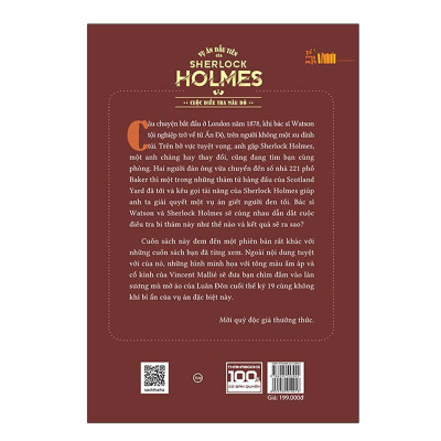 Sách - Vụ Án Đầu Tiên Của Sherlock Holmes - Cuộc Điều Tra Màu Đỏ - Thái Hà Books