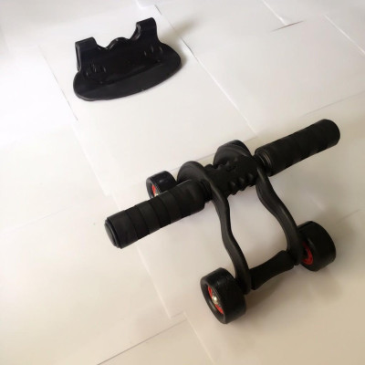 Con Lăn Tập Cơ Bụng 4 Bánh( Kèm tấm thảm lót gối )