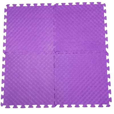 Bộ 4 tấm Thảm xốp lót nền nhà ECOBABY, thảm xốp chống va đập, không thấm nước đạt tiêu chuẩn Mỹ và Châu Âu - kích thước 1 tấm 50x50cm, độ dày 1cm - màu tím