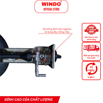 Bếp Gas Công Nghiệp Khè WINDO - 5A1 TW | Bếp gas khè lửa lớn nấu nhà hàng | Bếp khè tiết kiệm gas- Hàng chính hãng