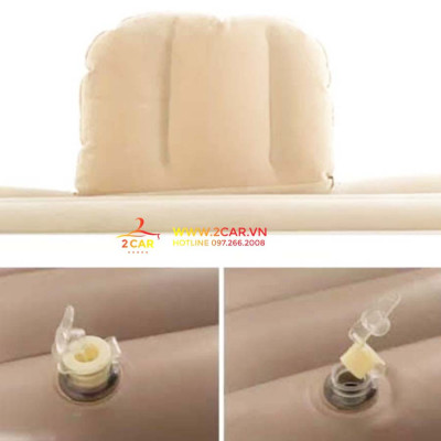 Đệm hơi ô tô, nêm hơi cho xe ô tô cao cấp, loại dày dặn, Tặng kèm bơm điện 2 gối và miếng vá dự phòng