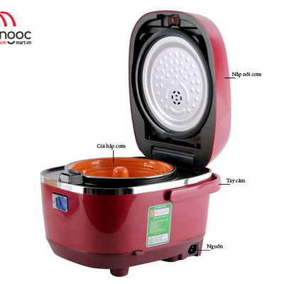 HÀNG CHÍNH HÃNG: Nồi cơm điện Tiger dung tích 1.8l  JBX-A18W màu đỏ