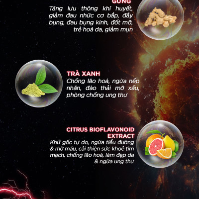 DMAXX thức uống bổ sung vitamin năng lượng không đường DAMODE 3 gói dùng thử màu đỏ