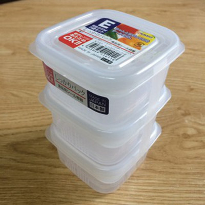 Set 3 hộp chia thức ăn dặm cho bé đa năng tiện dụng ( Bản vuông ) - Hàng nội địa Nhật Bản.