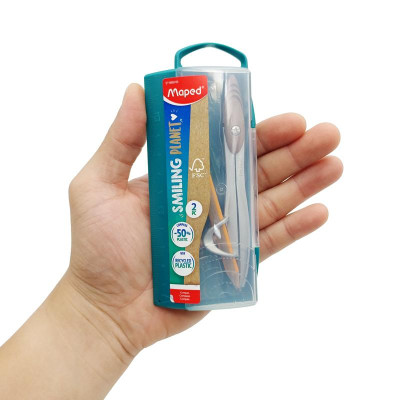 Bộ Compa Kèm Bút Chì Gỗ FSC Smiling Planet - Maped 199121FM