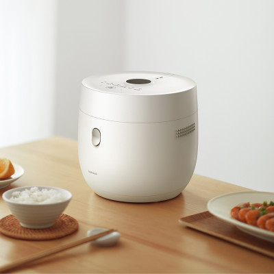 Nồi cơm điện tử LocknLock Pearl rice cooker 1L EJR376WHT, Hàng chính hãng, hẹn giờ, giữ ấm - JoyMall