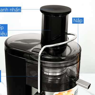 Máy ép trái cây Panasonic MJ-CB600SRA-Ép nhanh nghiền kiệt với mâm xay 100% kim loại - Hàng chính hãng