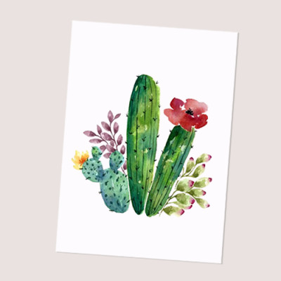 Giấy vẽ màu nước a5 vẽ màu rực rỡ - dòng giấy vân phớt nhẹ nhập từ Ý, chất giấy sang định lượng 300gsm, Green Art (15 tờ/túi)