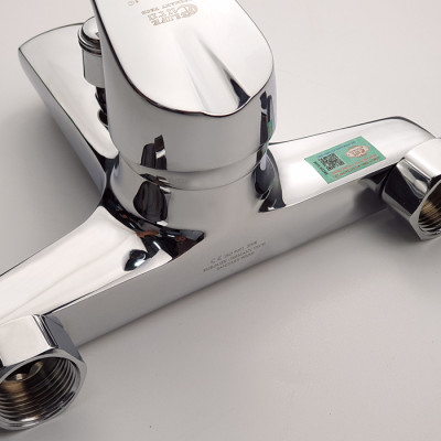 Củ sen nóng lạnh chân ngoài Đồng mạ Chrome Eurolife EL-3001 New (Trắng bạc)