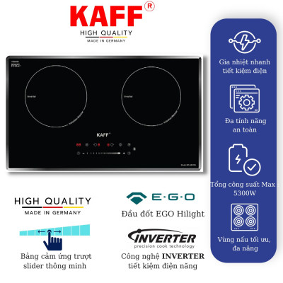 Bếp từ đôi nhập khẩu Germany KAFF KF-3850SL - Hàng Chính Hãng