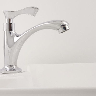 Vòi lavabo lạnh Eurolife EL-115 (Trắng bạc)