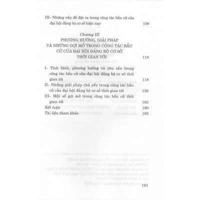 Bầu Cử Trong Đảng - Một Số Vấn Đề Lý Luận Và Thực Tiến Từ Đại Hội Đảng Ở Cơ Sở
