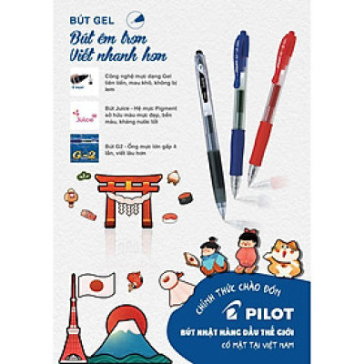 Bút gel G-2 mực đỏ BL-G2-7-R