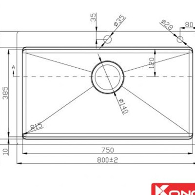Chậu rửa chén Konox Workstation Sink – Topmount Sink KN8050TS - Hàng Chính Hãng