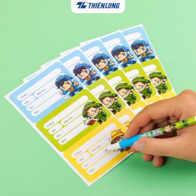 Nhãn vở Thiên Long - Nhân vật Akooland thế giới học cụ thần kỳ